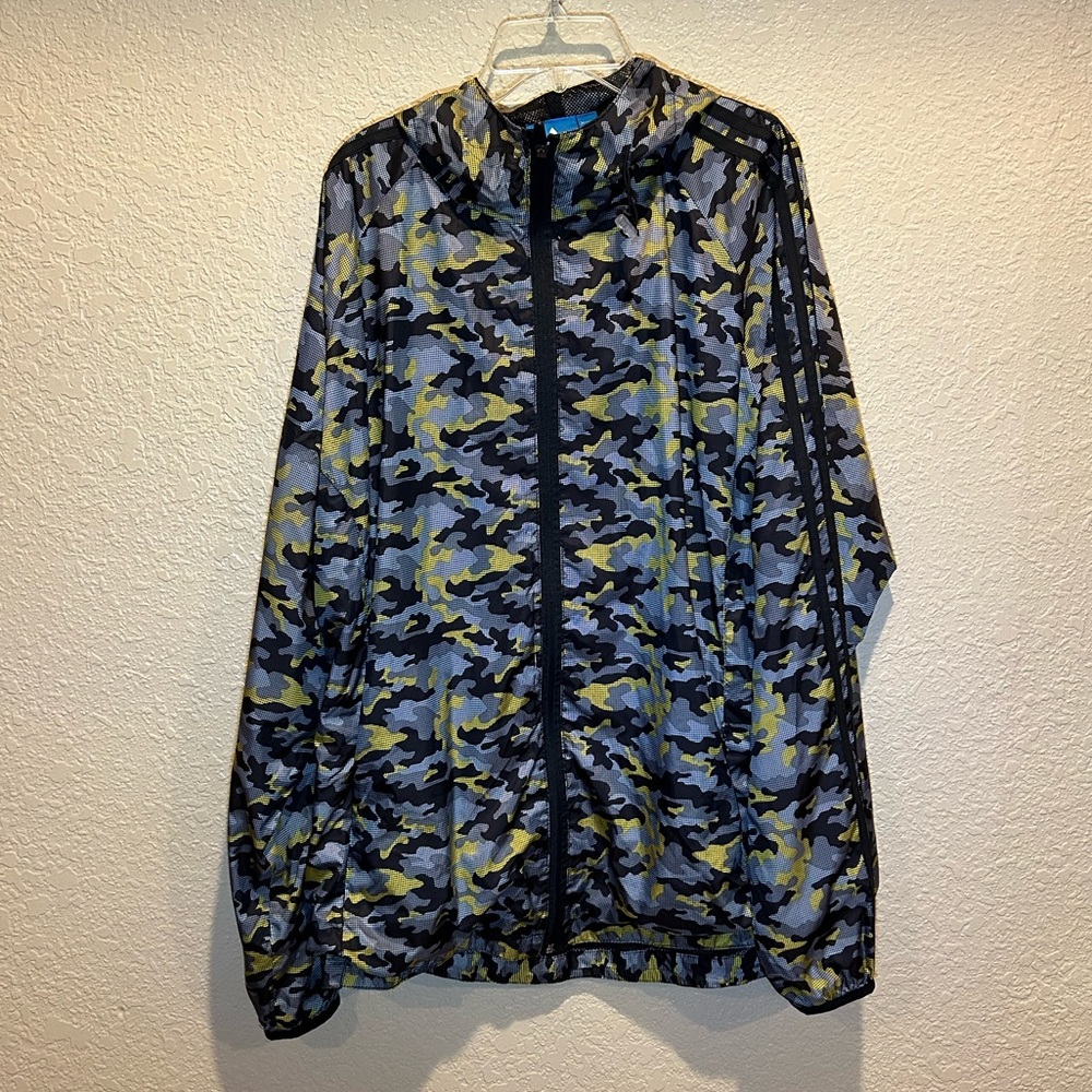 Adidas Camouflauge Windbreaker Jacket Men’s XL